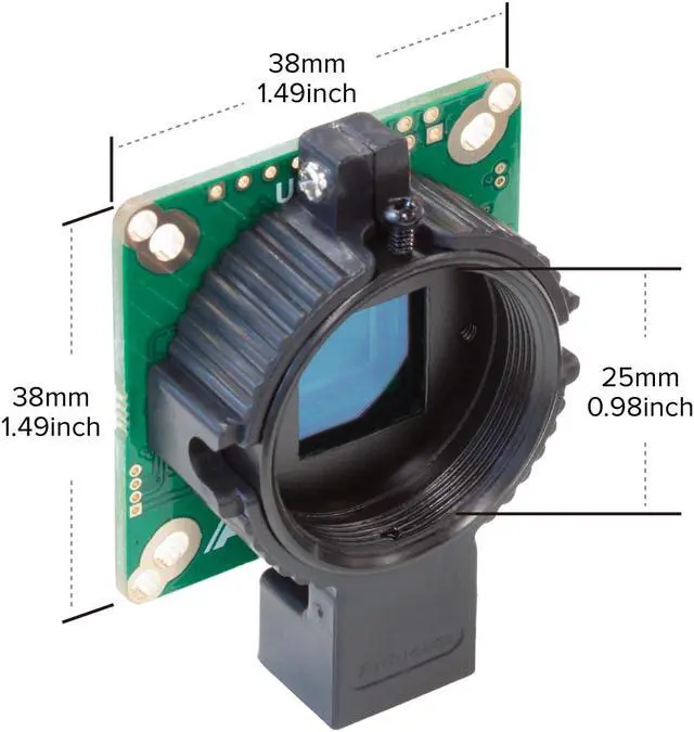 Alt view image 2 of 5 - Arducam for Raspberry Pi HQ Camera Module,12.3MP IMX477 Raspberry Pi Camera for Raspberry Pi5/4B/3B+/Zero 2W, Comes with C-CS Adapter and Tripod Mount