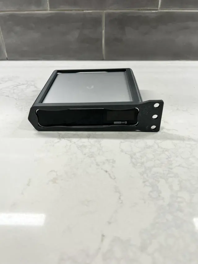 Alt view image 3 of 5 - Bartallama3D 1U Rackmount Bracket for Unifi Cloud Key G2 - Black