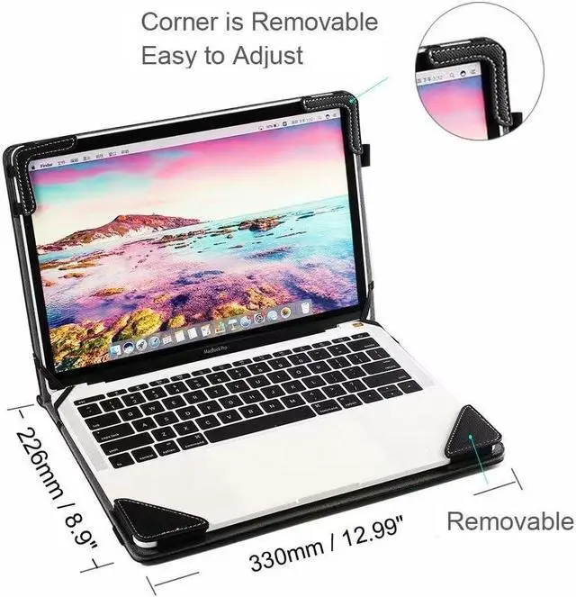 Alt view image 3 of 5 - Berfea Protective Case Cover Sleeve Compatible with ASUS Zenbook 14/14X/Pro 14 Duo OLED UX8402,UX6404,UX3402,UX3404,UX410UA,UX430UQ,UX430UA,U4000,U4100,UQ7200 14 inch Laptop Notebook