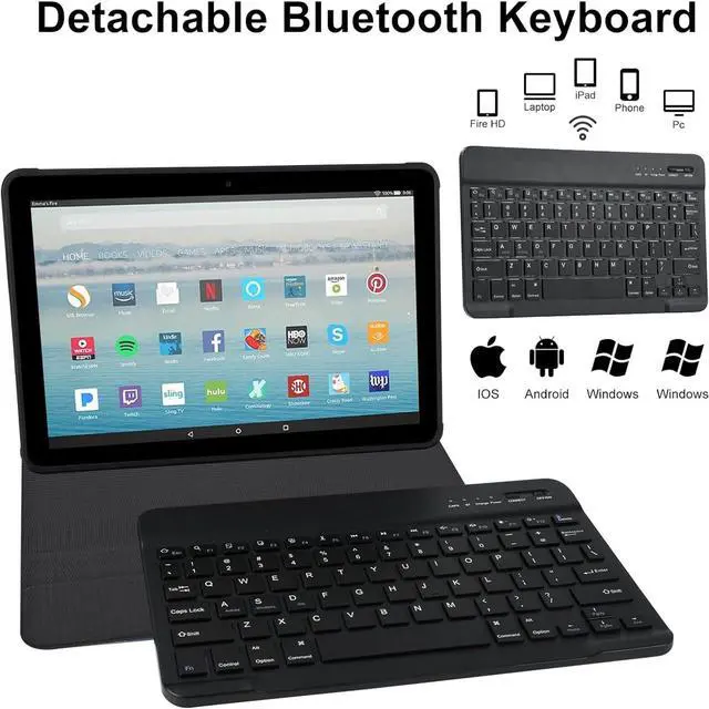 Alt view image 2 of 5 - BFDHGQZC Horse Keyboard Case for Samsung Galaxy Tab S6 Lite 10.4 inch 2022 (SM-P613/P619)/2020 (SM-P610/P615),Slim Stand Protective Cover with Detachable Keyboard