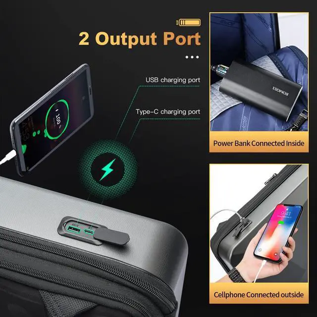 Alt view image 2 of 5 - Hard Shell Gaming Laptop Backpack 17.3 Inch & Slim Laptop Backpack 15 Inch