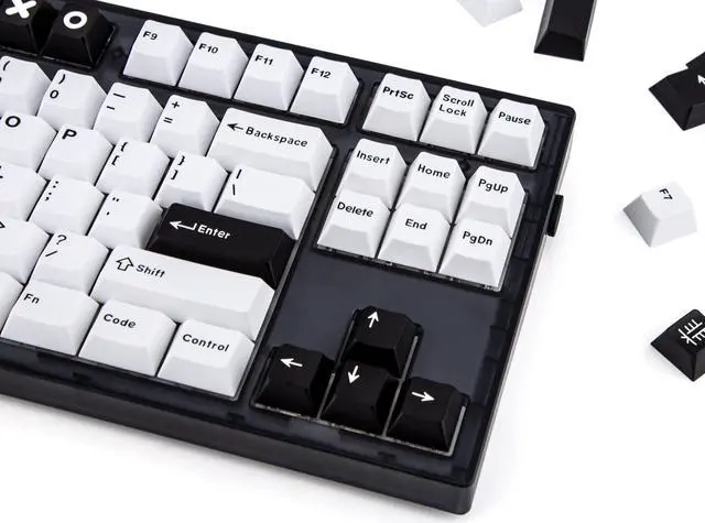 Alt view image 2 of 5 - BowJian 172 Keys Cherry Profile Multiple Combination Keycaps, ABS Double-Shot Injection Custom Keycaps Kit for 60%, 75%, 80%, 85%,100% ANSI Layout Keyboards and 100% ISO Layout Keyboards (Bow)