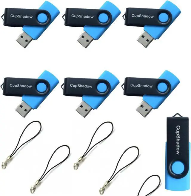 Main image of lcwamy 8GB USB Flash Drive 15 Pack Bulk USB Flash Drives USB2.0 8GB Flash Drive Bulk Thumb Drive 15 Pack Flash Drive Thumb Drives CupShadow USB (Blue)