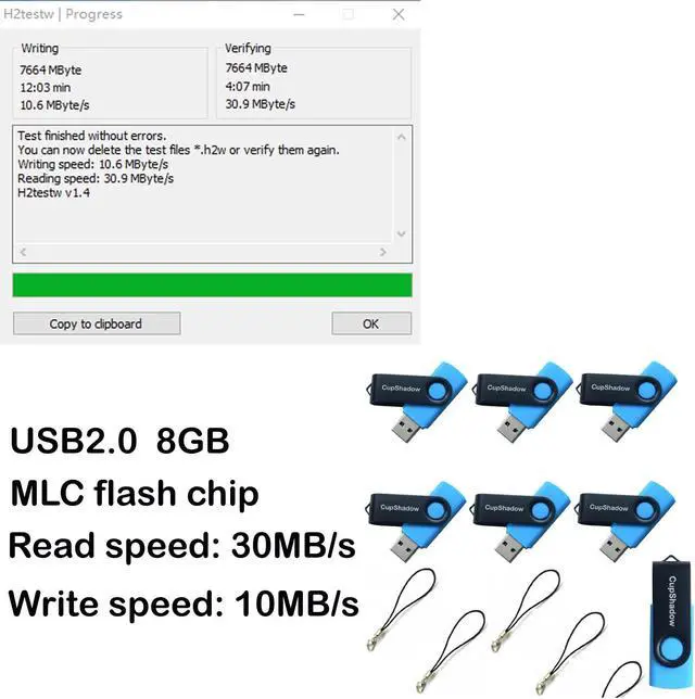 Alt view image 2 of 4 - lcwamy 8GB USB Flash Drive 15 Pack Bulk USB Flash Drives USB2.0 8GB Flash Drive Bulk Thumb Drive 15 Pack Flash Drive Thumb Drives CupShadow USB (Blue)