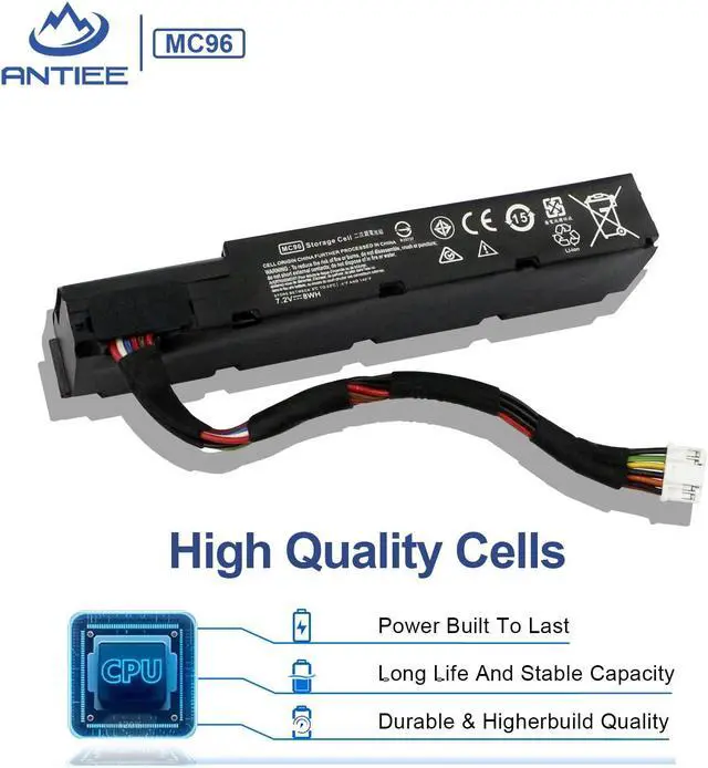 Alt view image 4 of 5 - MC96 MC96G9 Laptop Battery Replacement for HP Smart Array P840AR P440AR P840 P440 Raid Controller Smart Storage 750450-001 786761-001 727260-002 871264-001 815983-001 876850-001 HSTNN-IS6A 8Wh 1100mAh