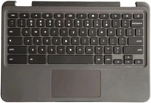 Main image of LTPRPTS Replacement Laptop Upper Case Palmrest Keyboard Touchpad Assembly Part for Dell Chromebook 11 3100 0TK87M TK87M Black