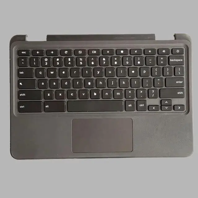 Alt view image 3 of 5 - LTPRPTS Replacement Laptop Upper Case Palmrest Keyboard Touchpad Assembly Part for Dell Chromebook 11 3100 0TK87M TK87M Black