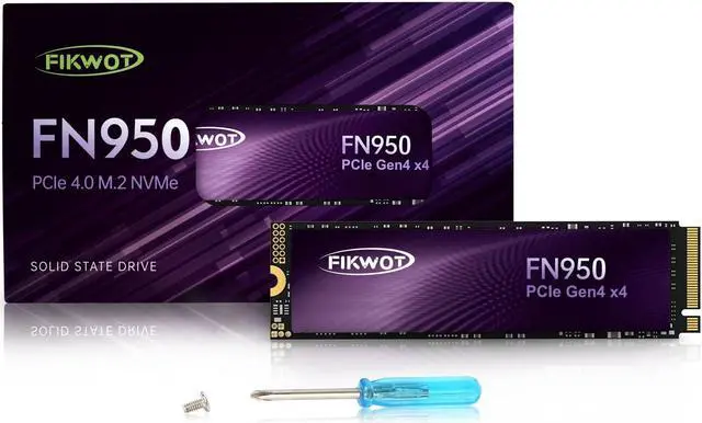 Main image of Fikwot FN950 1TB NVMe SSD M.2 2280 PCIe Gen4x4, Up to 5000MB/s, Internal Solid State Drive, Configure SLC Cache, Storage and Memory Expansion for PS5 Laptop Desktop