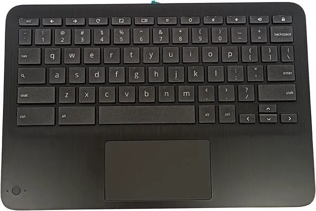 Main image of LTPRPTS Replacement Laptop Upper Case Palmrest Keyboard Touchpad Assembly Part for HP Chromebook X360 11MK G3 EE M49312-001 Black