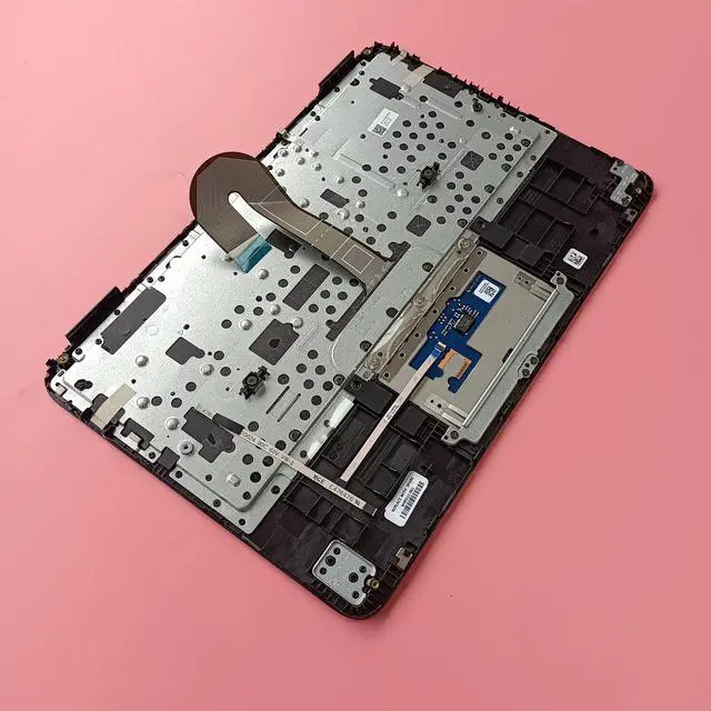 Alt view image 4 of 5 - LTPRPTS Replacement Laptop Upper Case Palmrest Keyboard Touchpad Assembly Part for HP Chromebook X360 11MK G3 EE M49312-001 Black