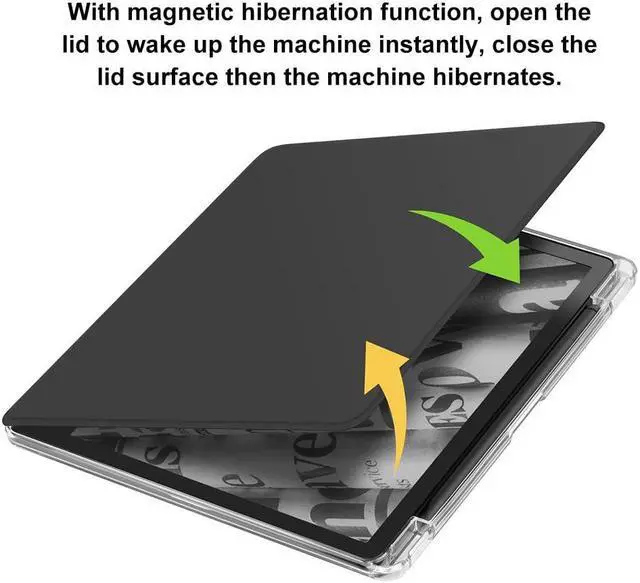 Alt view image 5 of 5 - Case for Kindle Scribe with Pencil Holder - (360 Degree Rotation & Auto Wake/Sleep), Premium Folio Stand Case with Flexible Viewing Angles for Kindle Scribe 10.2 Inch 2022 (Black)