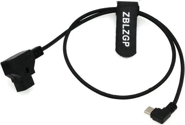 Main image of ZBLZGP USB C Phone Tablet Device Type C to D Tap Power Supply Cable for Camera (Elbow USB C)