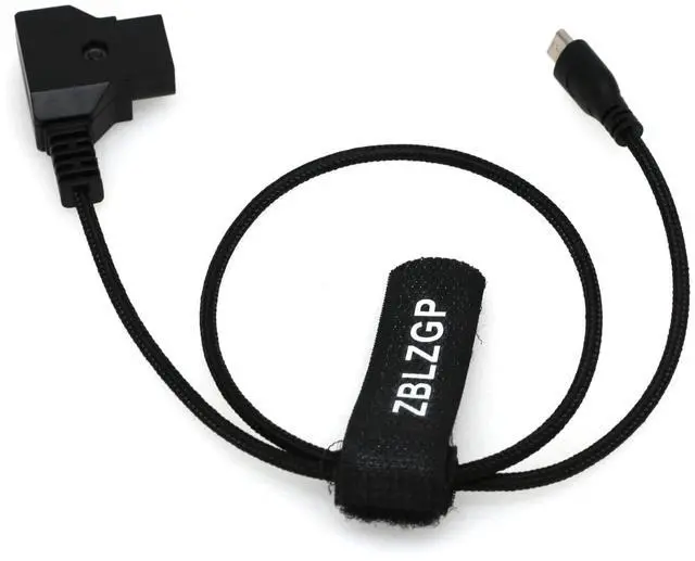 Alt view image 3 of 5 - ZBLZGP USB Phone Tablet Device Micro USB to D Tap Power Supply Cable for Camera (Straight Micro USB)
