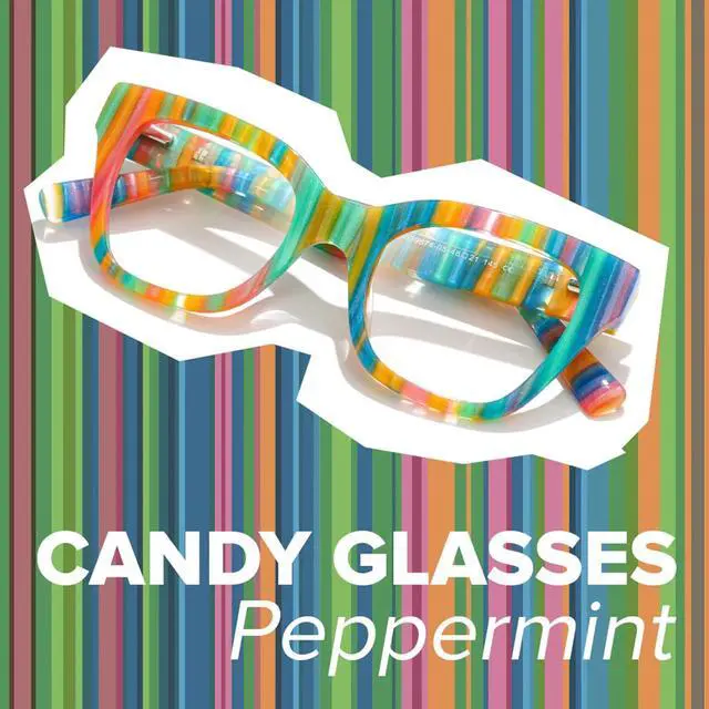 Alt view image 4 of 5 - Zeelool Cat Eye Acetate Glasses Candy Eyewear Stylish Eyeglasses for Women Blue Light Blocking Glasses Anti Eyestrain Glasses Tilana ZJGA539674 Green