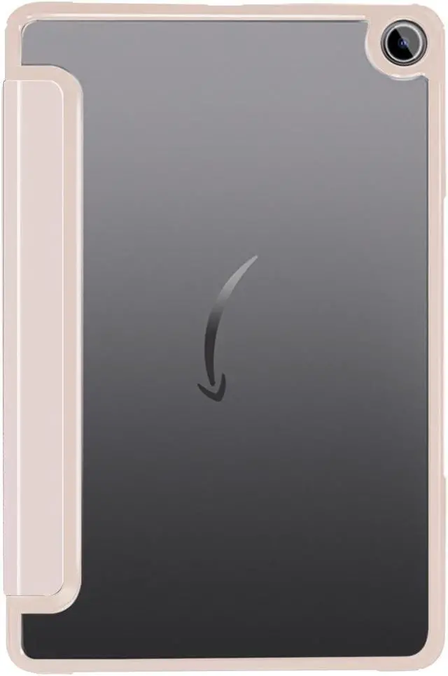 Alt view image 3 of 5 - SaharaCase Tri-Fold Folio Case for Amazon Fire Max 11 (13th Generation 2023) [Shockproof Bumper] Rugged Leather Antislip Grip Slim Fit Kickstand (Rose Gold)