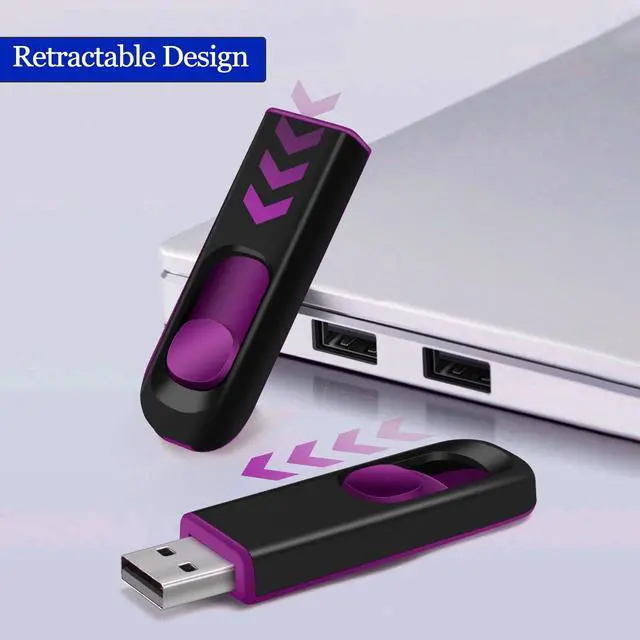 Alt view image 4 of 5 - MAKACTUA 10 Pack 32GB USB Flash Drive, USB 2.0 Memory Stick Thumb Drive Pen Drives Jump Drive for Data Storage Multiple Color