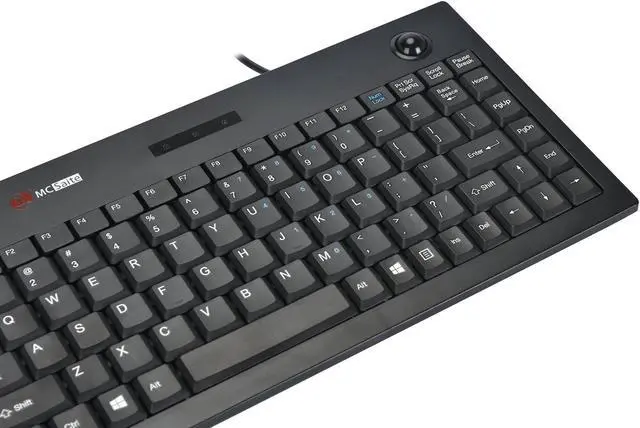 Alt view image 4 of 5 - MCSaite Wired PS2 Trackball Keypad - Keyboard and Roll Mouse Combo - 11.8x7.5x1.4 Inches - for PC Laptop Notebook Desktop - US English Layout - Black