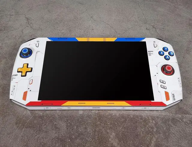 Alt view image 2 of 5 - OneXPlayer 1S Skin, Gundam Edition, Full Wrapping Matte Vinyl Skin for OneXPlayer 1S (Designed by POP SKIN)