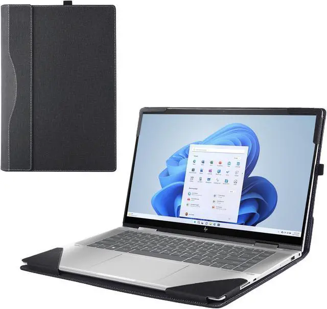 Main image of RUNMEIJIA Case Cover for 15.6" Hp ProBook 450 G10 G9 G8 2023-2021 / ProBook 455 G10 G8 G9 Notebook Sleeve 2-in-1 Protective PU Leather case (Grey)