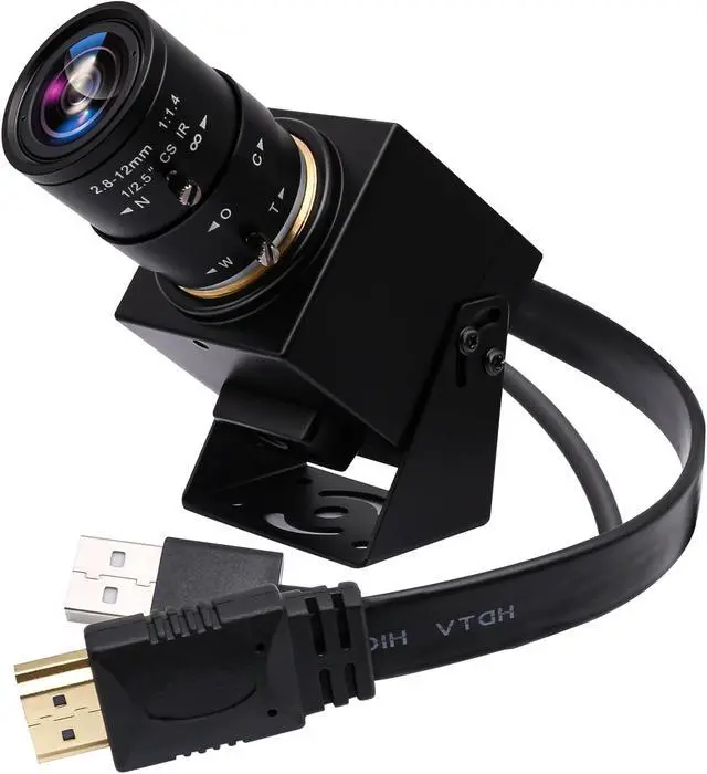 Main image of ELP 4K HDMI USB Camera - 2.8-12mm 4X Zoom Webcam With Manual Adjustment for Computer, TV, Projector, Monitor