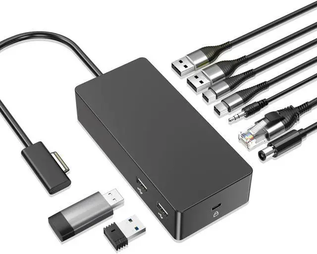 Main image of Surface Dock,Surface Pro Docking Station with 90W Power Supply,Ethernet,Mini DP*2,USB 3.0 * 4,Audio for Surface Pro 9/8/X/7/6/5/4/3, Surface Laptop go/5/4/3/2/1, Surface Book 3/2/1