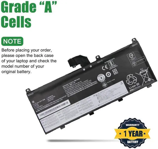 Alt view image 4 of 5 - JIAZIJIA 02DL028 Laptop Battery Replacement for Lenovo ThinkPad P53 Series Notebook L18M6P90 SB10K97664 02DL029 L18C6P90 SB10K97665 5B10W13901 5B10W13902 Black 11.25V 90Wh 8000mAh