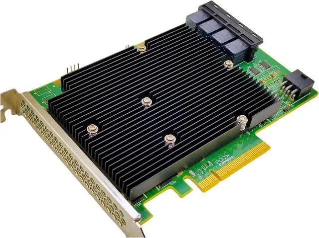 Alt view image 2 of 3 - 16 Port HBA Card SAS Controller PCI-E 12Gbps Host Bus Adapter 9300-16I IT Mode ZFS FreeNAS unRAID JBOD = 2 * 9300-8I