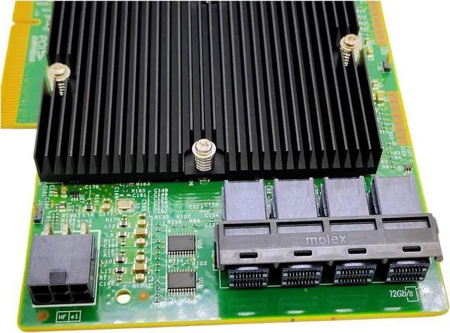 Alt view image 3 of 3 - 16 Port HBA Card SAS Controller PCI-E 12Gbps Host Bus Adapter 9300-16I IT Mode ZFS FreeNAS unRAID JBOD = 2 * 9300-8I