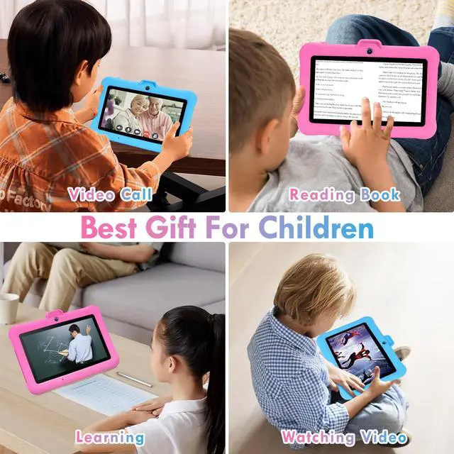 Alt view image 5 of 5 - SUMTAB Kids Tablet 7 inch Android 13 Tablet for Kids (Ages 2-14), 8GB RAM 64GB ROM 128GB Expand,Software Pre-Installed, Bluetooth, WiFi,with Shockproof Case