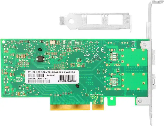 Alt view image 4 of 5 - Vogzone 25GbE NIC Card for Mellanox MCX4121A-ACAT, PCIe 3.0 x8 25Gb Ethernet NIC with Mellanox ConnectX-4 Lx Chipset, Dual SFP28 Network Card Support RDMA