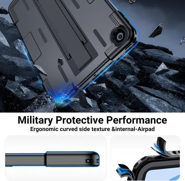 Alt view image 4 of 5 - WAVELIFE Designed for iPad 10th Generation Waterproof Case-10.9" Cover with Screen Protector, Hand Strap & Stand for iPad 10th Gen (2022)-Heavy Duty Shockproof Protection