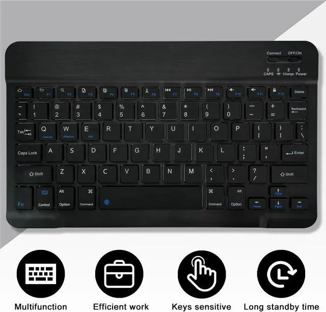 Alt view image 5 of 5 - XCHYTECHER Keyboard Case for Samsung Galaxy Tab A9 Plus 11.0 inch (SM-X210/X215/X216/X218),Rechargable Detachable Keyboard with Type-C Charging Port Cover for Tablet A9+ 2023 5G (Black)