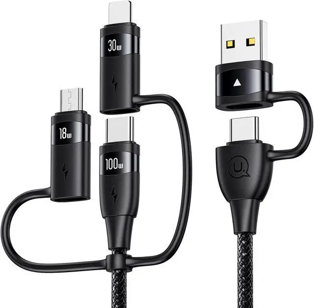 Alt view image 2 of 5 - YOUSAMS 100W USB C Multi Charging Cable 4FT + PD 60W USB C Multi Fast Charging Cable 4FT