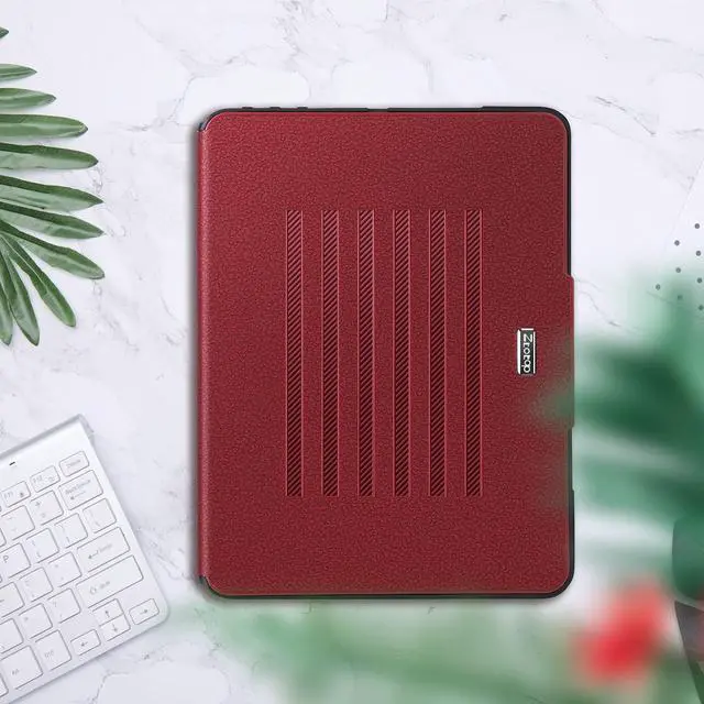 Alt view image 4 of 5 - ZtotopCases for New iPad Pro 13 Inch Case 7th Gen M4(2024)/ Pro 12.9 Inch 6th/5th/4th Generation 2022/2021/2020, [6 Magnetic Stand Angles] Protective Cover with Pencil Holder, Auto Wake/Sleep, Red