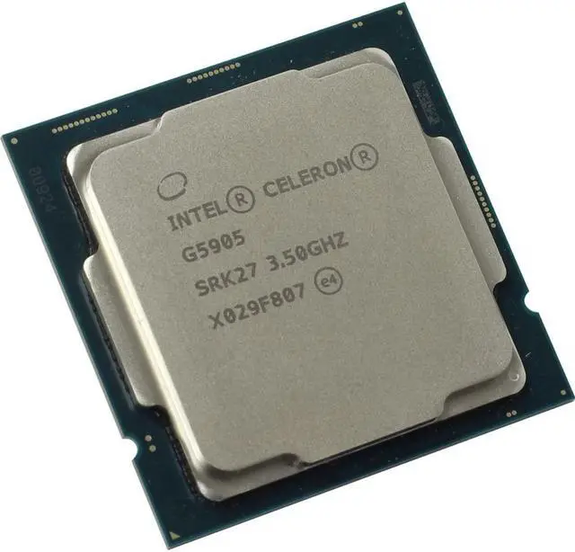 Main image of Intel(r) Celeron(r) G5905 Desktop Processor 2 Cores 3.5 GHz LGA1200 (Intel(r) 400 Series chipset) 58W
