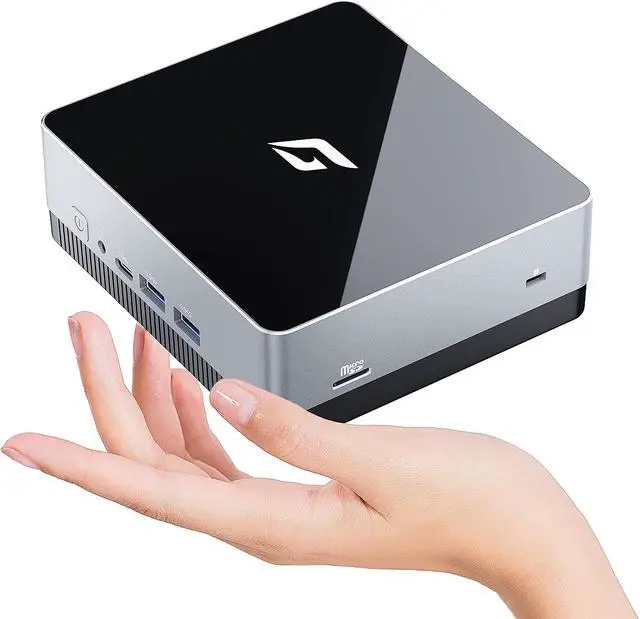 CyberGeek Nano J1 Linux Mini PC, Intel N5095A Quad-Core, 16GB RAM