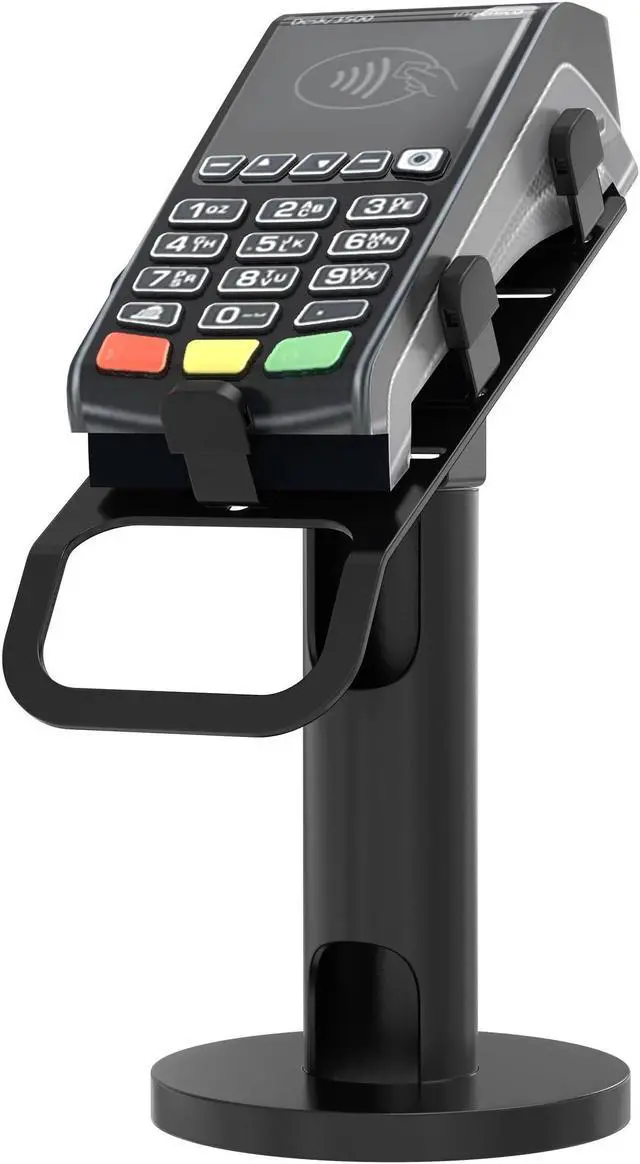 Main image of CTA Universal Credit Card Reader Stand - Universal Rotating Card Reader Terminal Stand for Verifone, Ingenico & Pax POS Stations - Bolt Down or Adhesive Anti-Theft Security - Easy Install