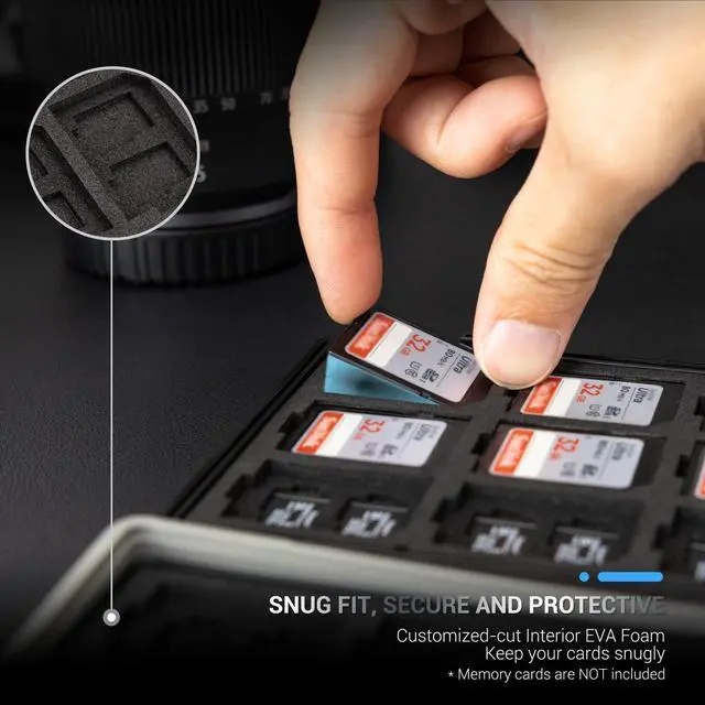 Alt view image 2 of 5 - 3IN1 SD Card Reader for iPhone iPad MacBook+54 Slots Memory Card Case