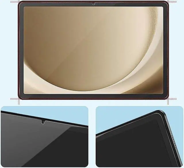 Alt view image 3 of 3 - SaharaCase ZeroDamage Ultra Strong Tempered Glass Screen Protector for Samsung Galaxy Tab A9+ - Tempered Glass Material, Scratch-Resistant Design, Anti-Fingerprint Repelling Technology, Bubble-Free