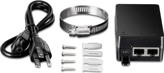 Alt view image 4 of 5 - TRENDnet 14 dBi WiFi 6 AX1200 Outdoor Directional PoE Access Point, TEW-940APBO, 5GHz WiFi 6 Point-to-Point Bridge, 1 x Gigabit PoE (in) Port, and 1 x Gigabit Port, 14 dBi Directional Antenna, White