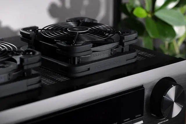 Alt view image 3 of 5 - Noctua NV-FS2, Multi-Purpose Fan Set for Device Cooling with Award-Winning NF-A12x25 120mm Fan, Anti-Vibration Gasket and Pads, Fan Grill and NA-FC1 Speed Controller (Black)