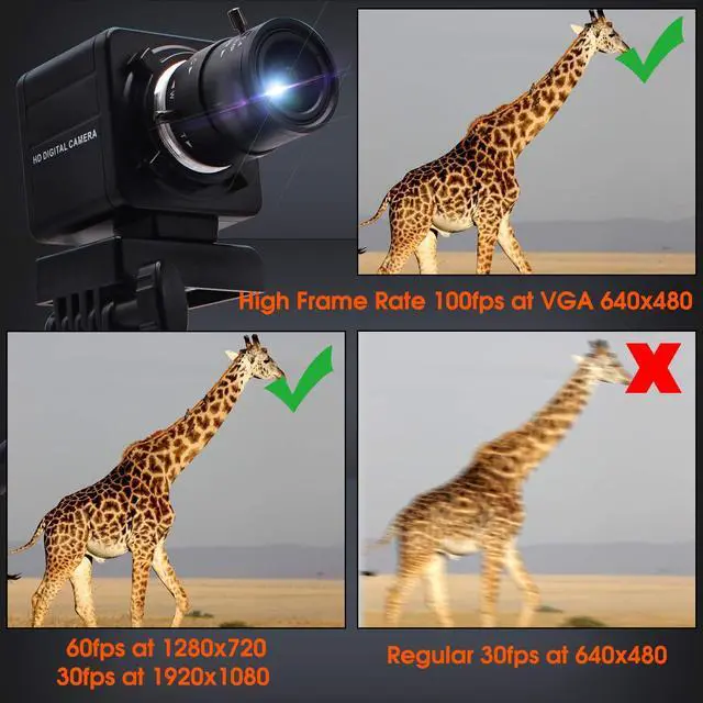 Alt view image 5 of 5 - SVPRO USB Camera with Zoom 2.8-12mm Varifocal Lens Webcam CMOS OV2710 High Frame Rate 100fps USB with Camera Full HD 1080P Mini Camera UVC Compliant for Laptop/Desktop,Drive Free Web Camera