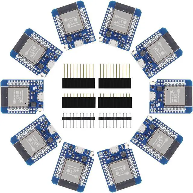 Main image of ACEIRMC D1 Mini NodeMCU ESP32 ESP-WROOM-32 WLAN WiFi Bluetooth IoT Development Board 5V Compatible for Arduino (10pcs)