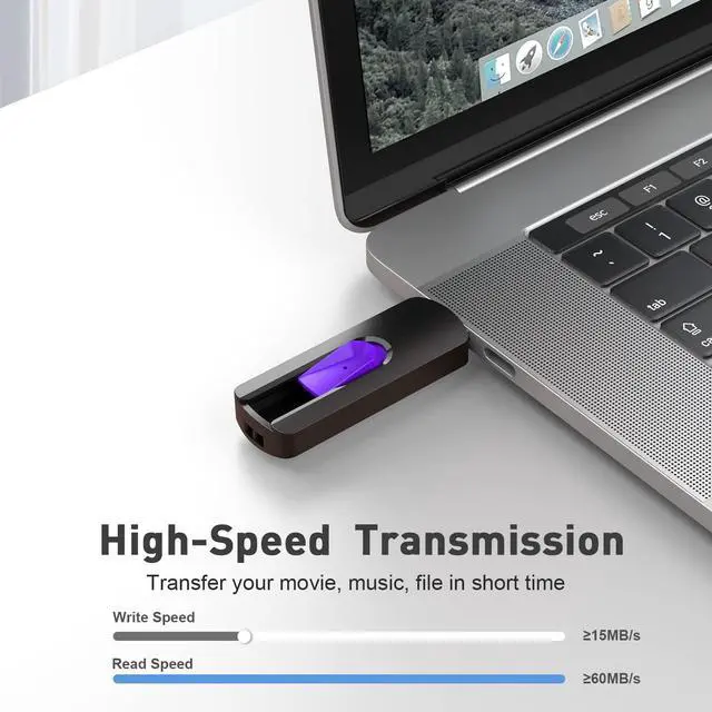 Alt view image 4 of 5 - RAOYI 10 Pack 32GB USB 3.0 Flash Drives Slide Retractable Memory Stick Bulk Thumb Drive Jump Drive Zip Drive USB Sticks Data Storage Backup for PC Mac (32G, 10 Mixed Color)