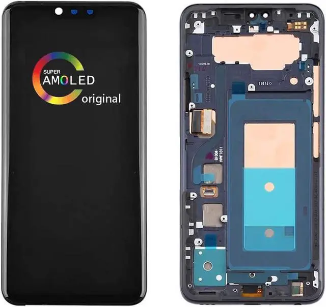 Alt view image 5 of 5 - [Black Frame] Amoled LCD for LG V40 ThinQ Digitizer Screen Touch Assembly Replacement LCD Display V400N V405UA V409N V405TAB V405QA7 V405EBW 6.4 inch by BITANR