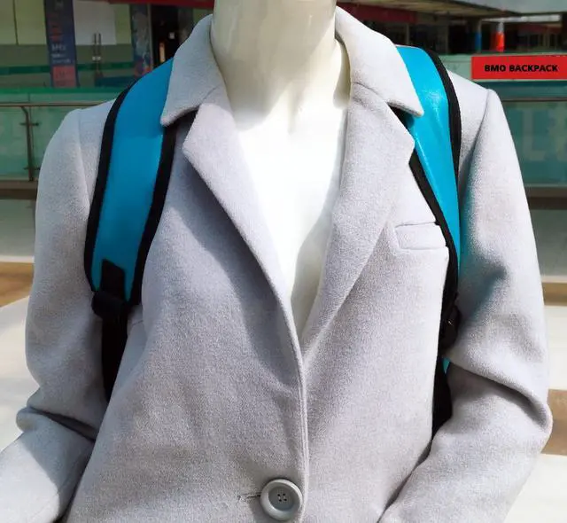 Alt view image 5 of 5 - BeeMore Cartoon Robot Travel Laptop Cute Backpack Blue PU Robot Animal BeeMore Finn Jake Adventure Trip Backpack Water Resistant College Computer Bag Gift for Men & Women Fits 15.6 Inch Notebook