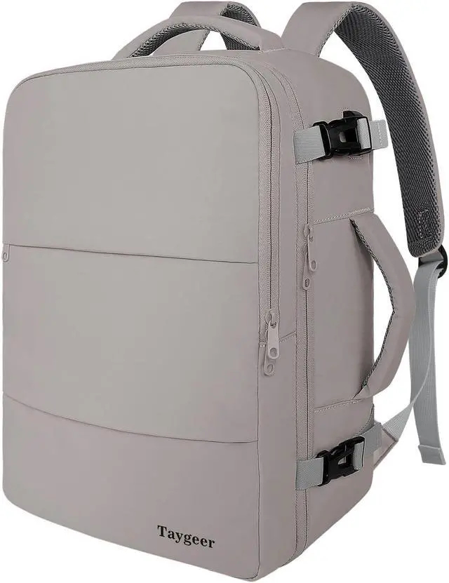 Main image of Taygeer Laptop Backpack Purse for Women, Backpack for College Essentials with 17.3inch Laptop Compartment, Travel Mochila Airline Approved CarryOn Work Bag for Nursing Doctor Business Travel, Brown