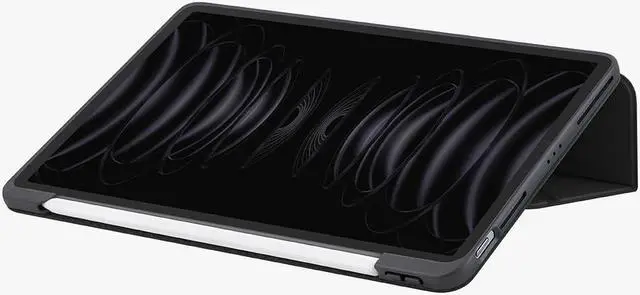 Alt view image 4 of 5 - UNIQ iPad Pro 11 Inch Case (5th Generation Black) | Uniq RYZE Elevation+ Integrated Foldable Case