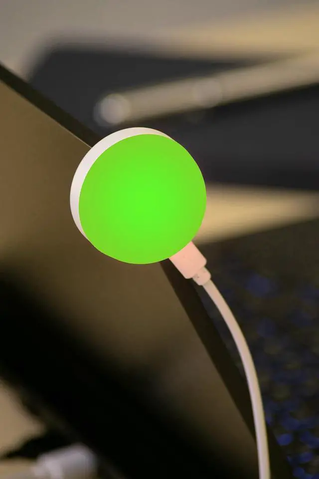 Alt view image 2 of 5 - Luxafor Orb  Wide-Angle USB LED Availability Indicator That Eliminates Distractions and Boosts Productivity (20 inch Cable (USB))