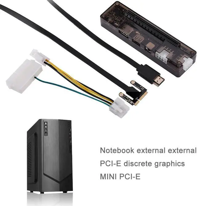 Alt view image 3 of 5 - Laptop Gpu External without 18x10x5 Laptop External Independent Video Card Dock for Mini Pcie without Power Supply